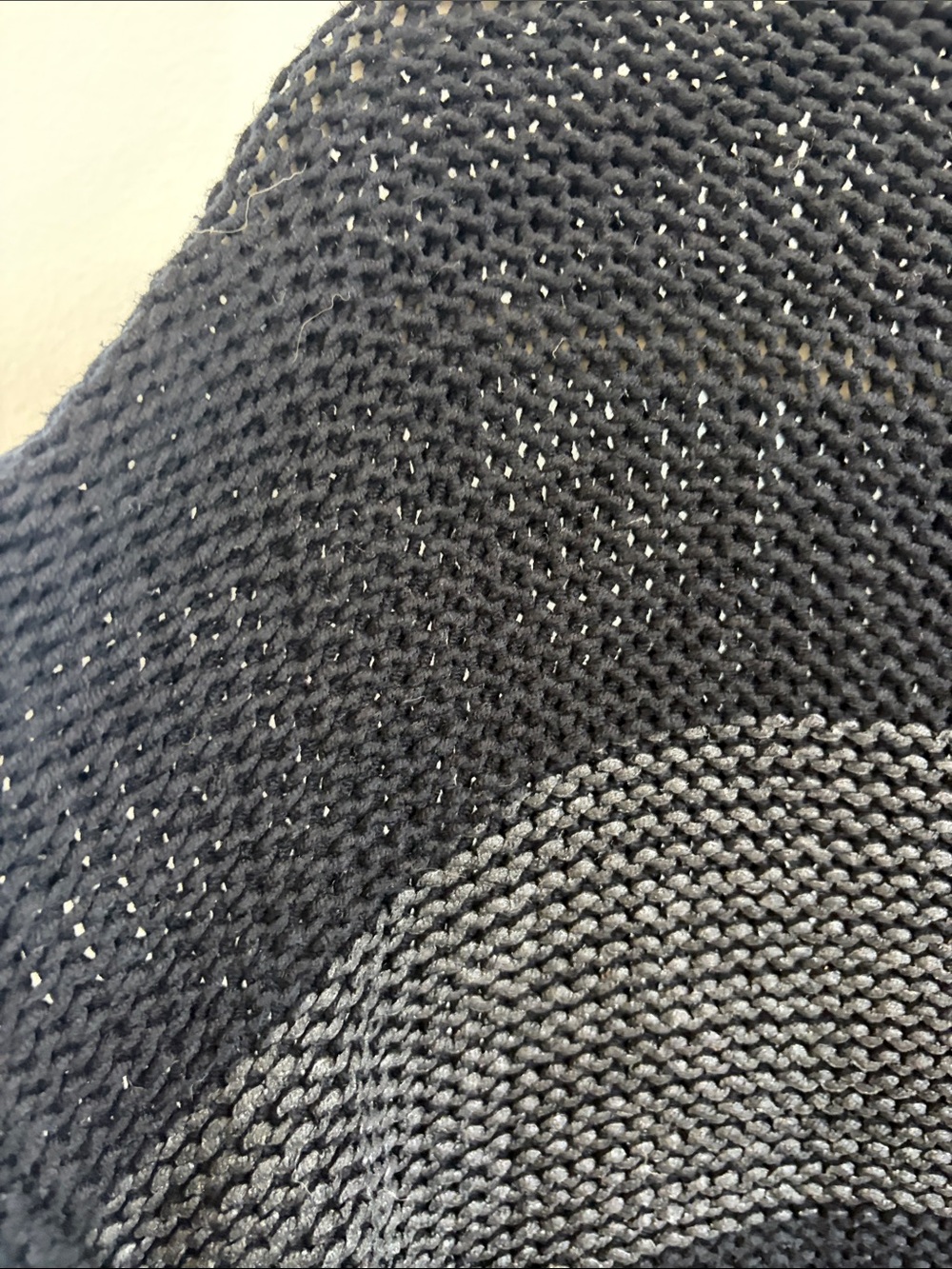 PRISM Black & Gray Striped Crewneck Sweater